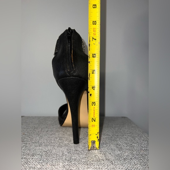 BONNIBEL BLACK RHINESTONE HEELS SIZE 7 - Picture 10 of 10